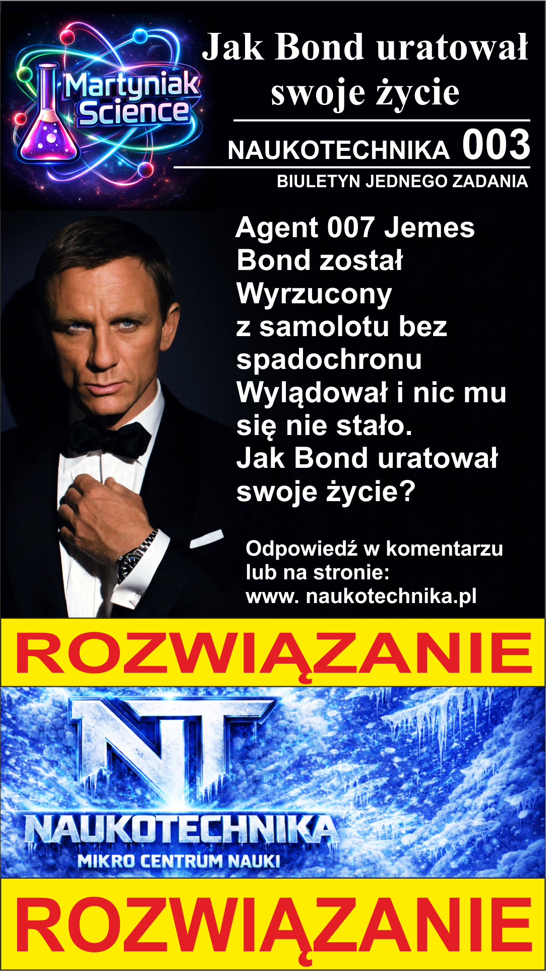 3. Jak Bond uratował swoje życie - Rozwiązanie.